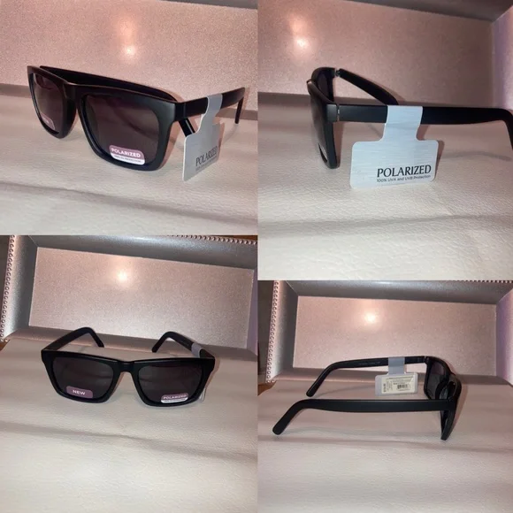 Target Retro Style Black Wayfarer Polarized Sunglasses - Picture 2 of 3